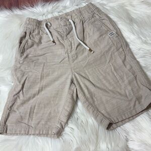 H&M Boys Size 10 Light Tan Flat Front Shorts Relaxed Fit